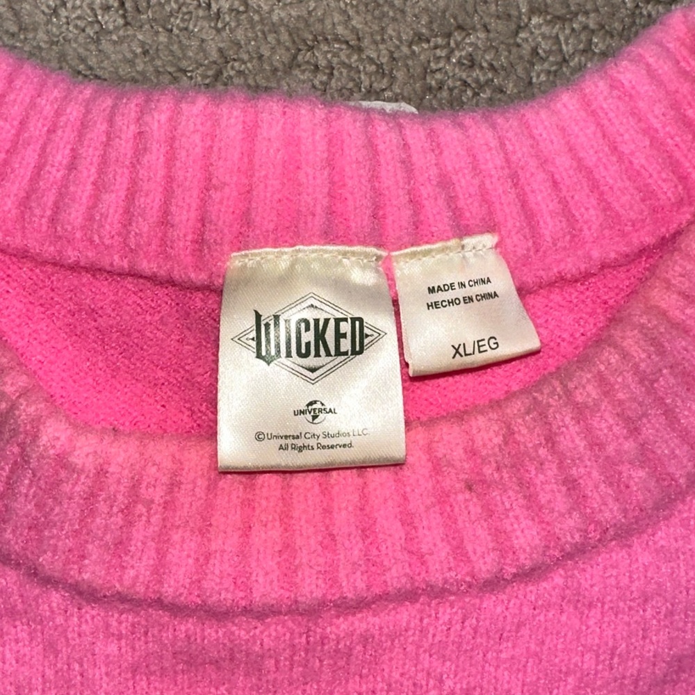 Wicked Pink Crew Neck Sweater - Picture 2 of 3